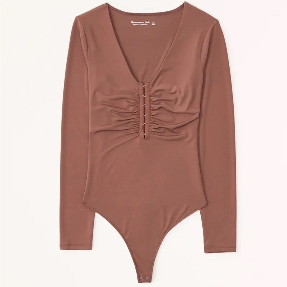 Abercrombie Hook and Eye Long-Sleeve Bodysuit